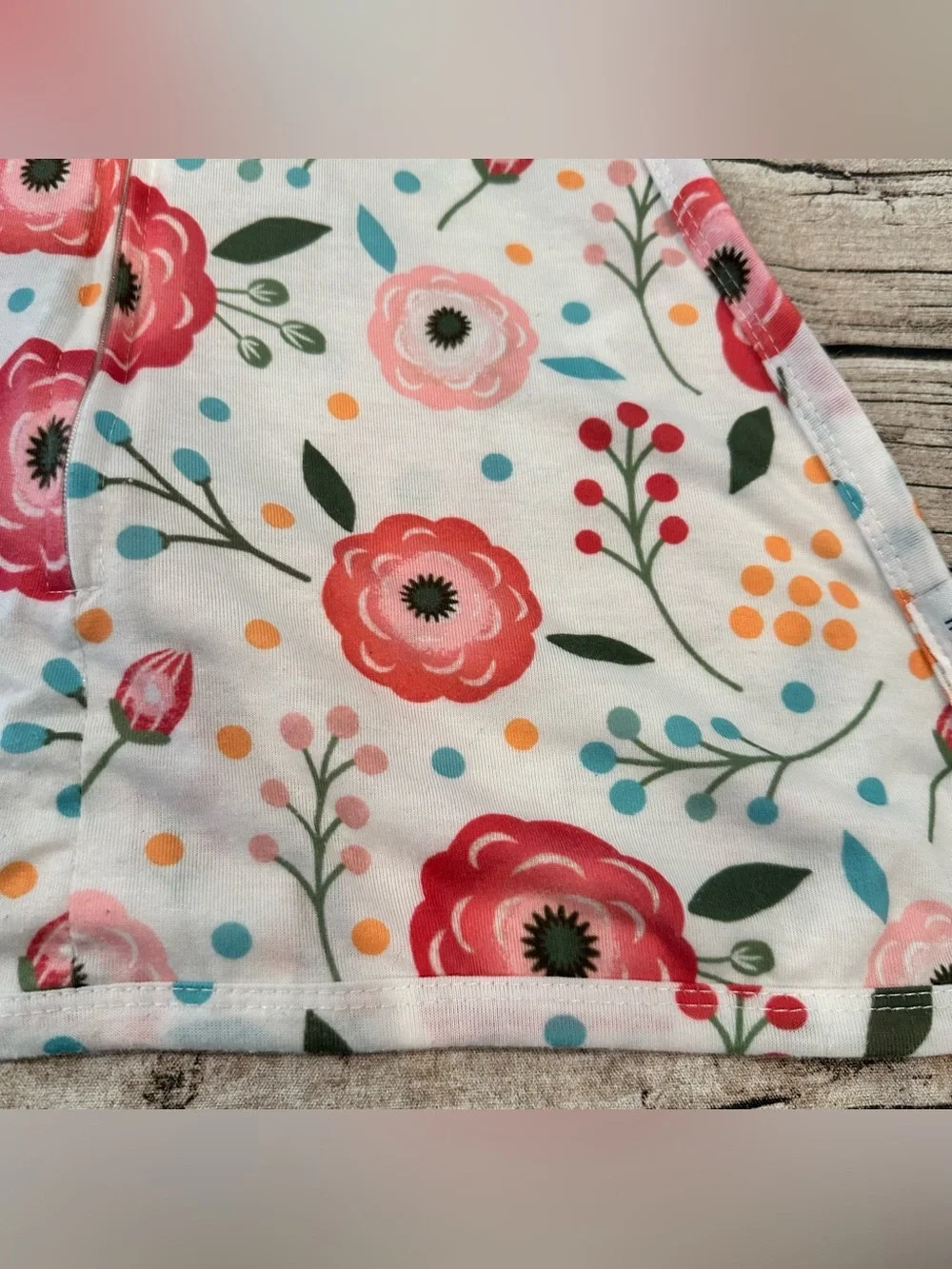 Sleeping Baby Floral Zipadeezip Lightweight Sleepsack Size XS (3-6 months)